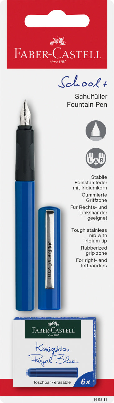BLISTER STILOU SCOLAR ALBASTRU + 6 CARTUSE FABER-CASTELL BLISTER STILOU SCOLAR ALBASTRU + 6 CARTUSE FABER-CASTELL